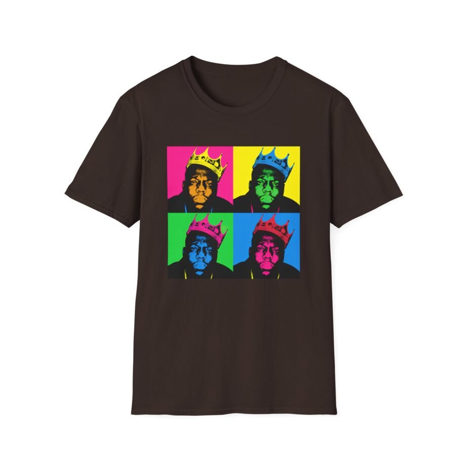 Biggie Smalls Crown Pop Art Unisex Softstyle T-Shirt