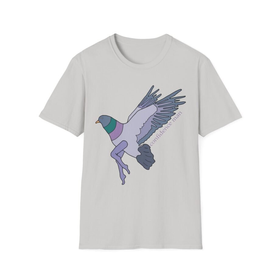 Confidence Man Pigeon Unisex Softstyle T-Shirt