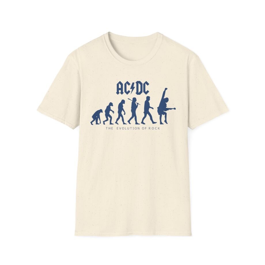 Acdc Evolution of Rock Unisex Softstyle T-Shirt