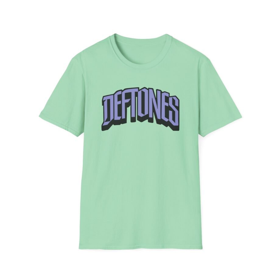 Deftones Tack Twill Logo Unisex Softstyle T-Shirt