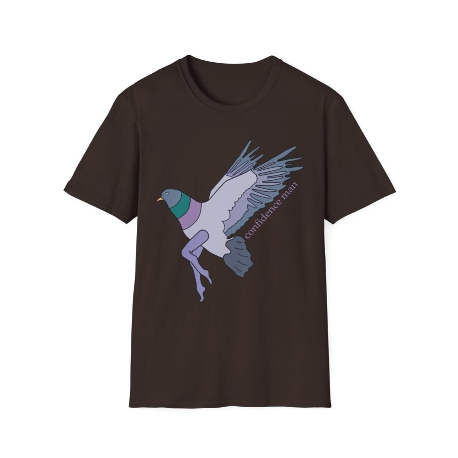 Confidence Man Pigeon Unisex Softstyle T-Shirt
