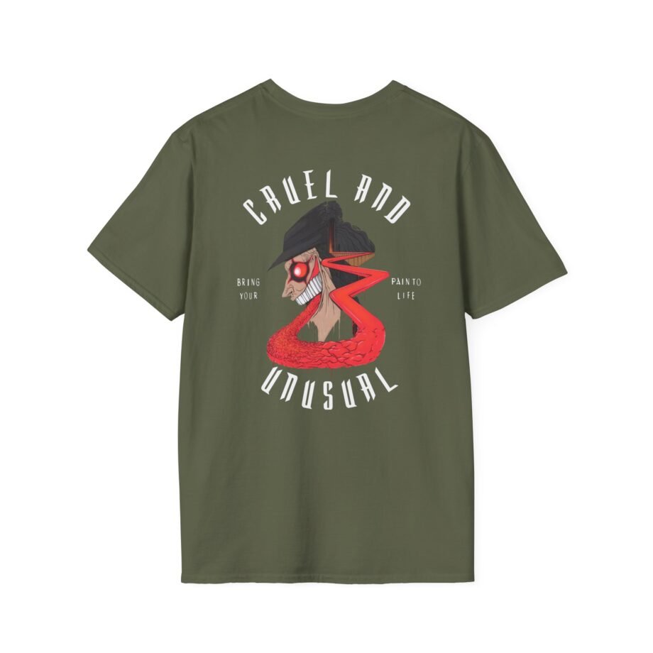 Avatar Band Cruel and Unusual Left Chest Unisex Softstyle T-Shirt