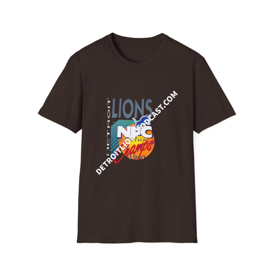 Detroit Lions 1991 Nfc Central Champ Unisex Softstyle T-Shirt