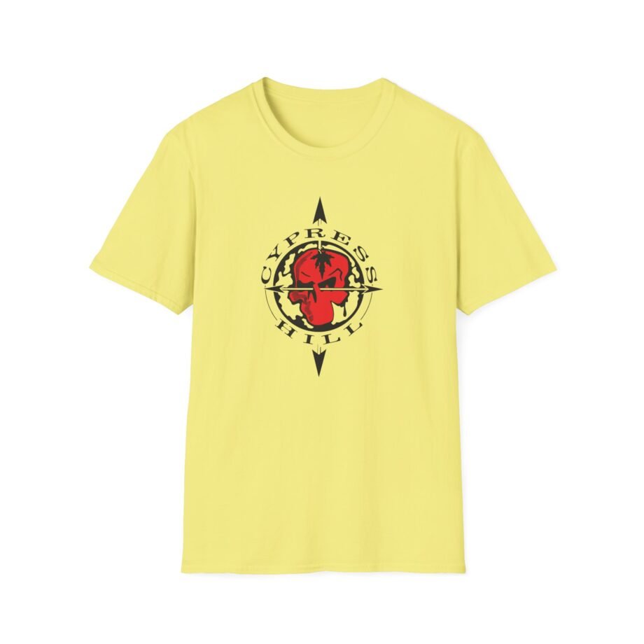 Cypress Hill Crazy Insane OG Skull N Compass Unisex Softstyle T-Shirt