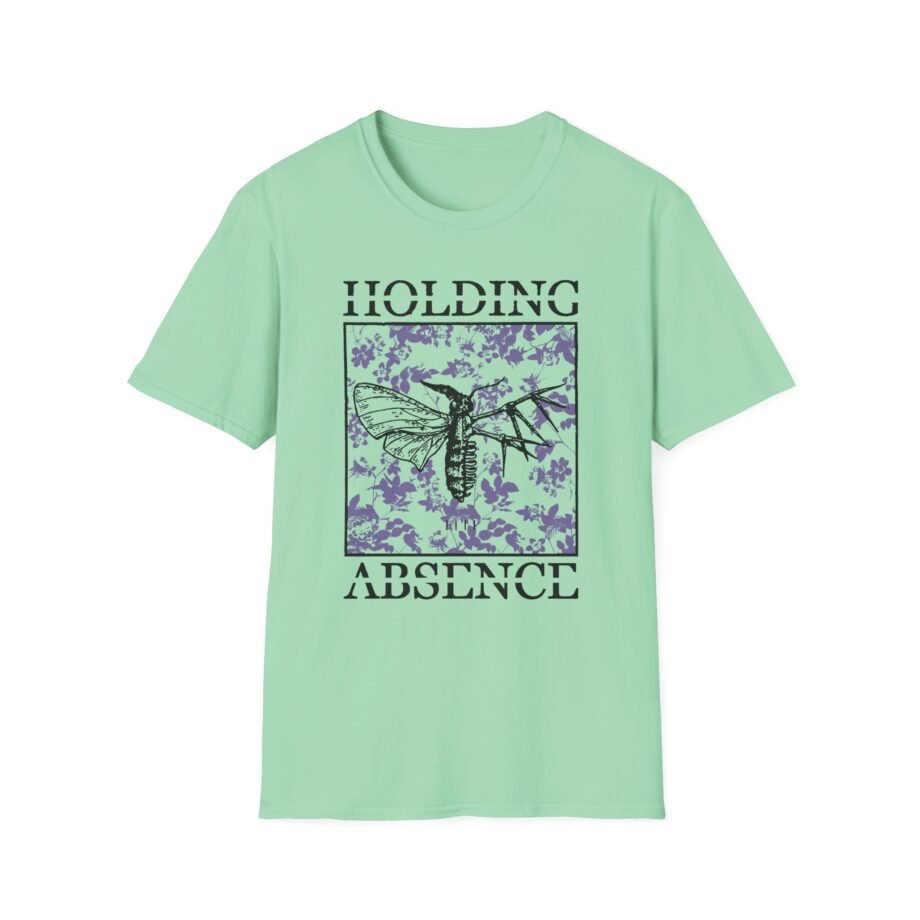 Holding Absence Floral Moth Unisex Softstyle T-Shirt