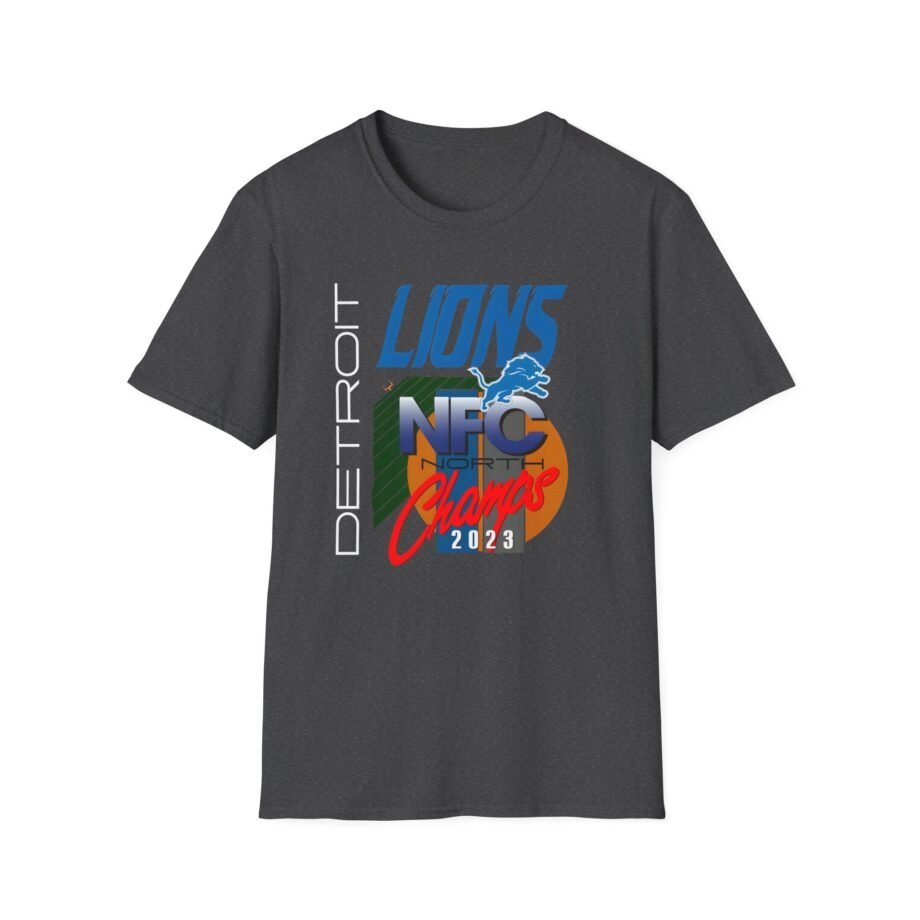 Detroit Lions 2023 Nfc North Champs Unisex Softstyle T-Shirt