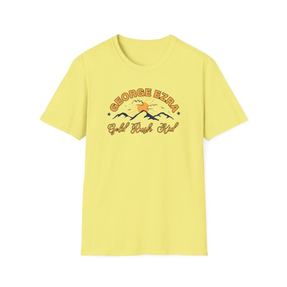 George Ezra Gold Rush Kid Mountains Unisex Softstyle T-Shirt