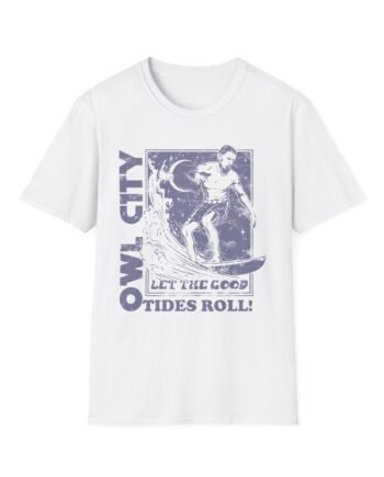 Owl City Let the Good Tides Roll Ringer Unisex Soft-style T-shirt