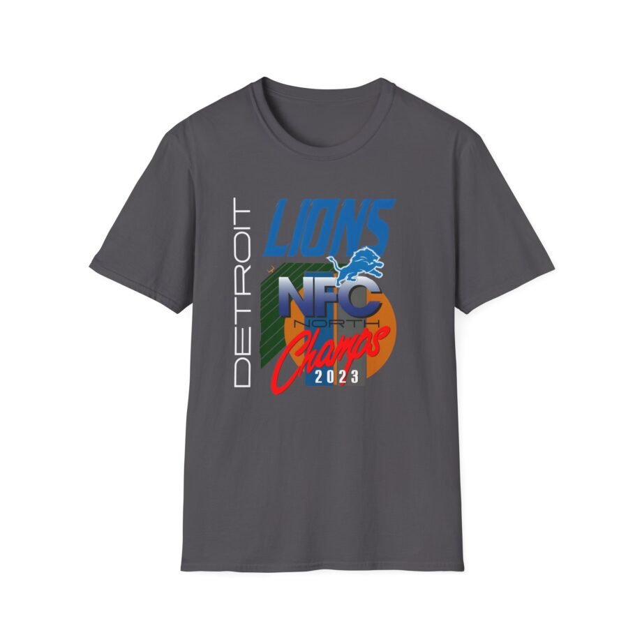 Detroit Lions 2023 Nfc North Champs Unisex Softstyle T-Shirt