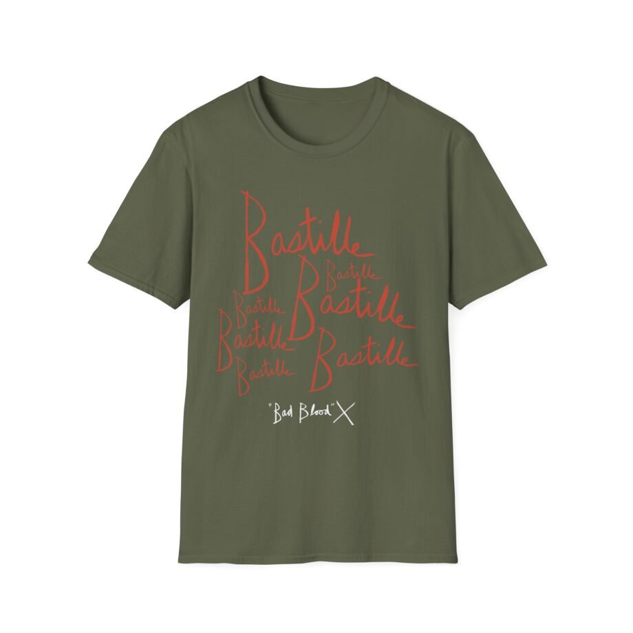 Bastille Bad Blood Handwriting Unisex Softstyle T-Shirt