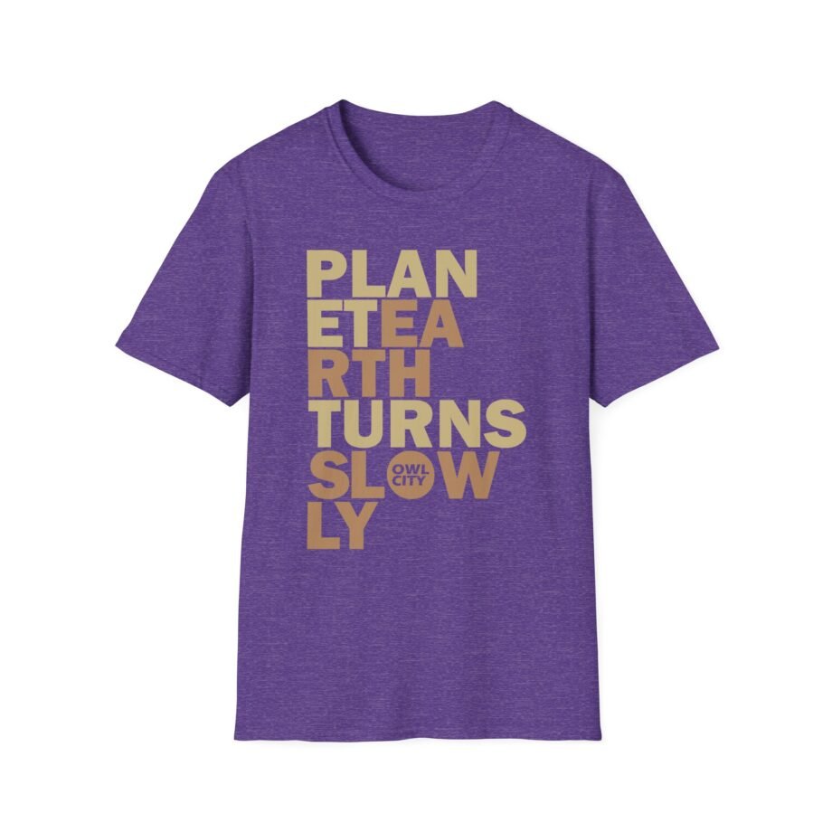 Owl City Planet Earth Turns Slowly Unisex Softstyle T-shirt