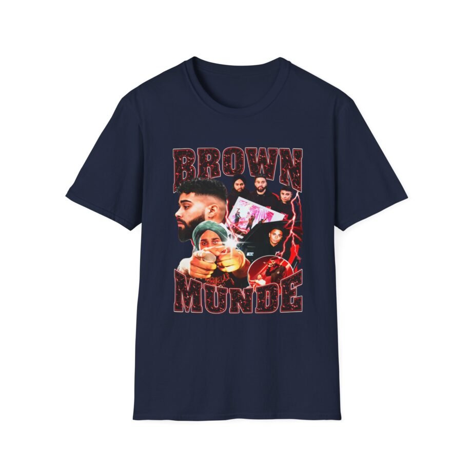 AP Dhillon Brown Munde Unisex Softstyle T-Shirt