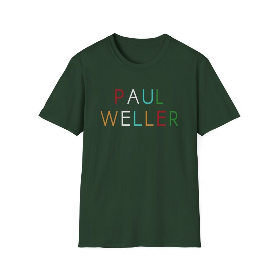 Paul W Multicolour Logo Unisex Soft-style T-shirt