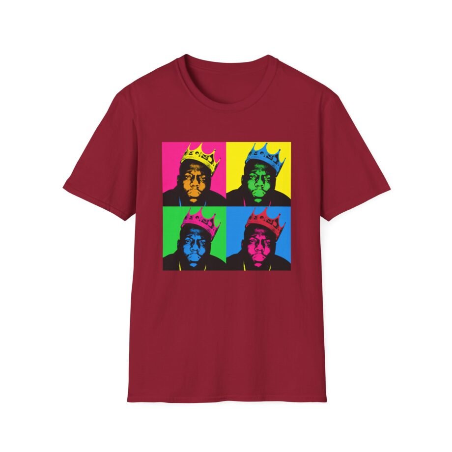 Biggie Smalls Crown Pop Art Unisex Softstyle T-Shirt