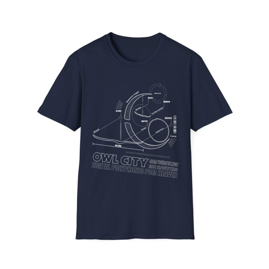 Owl City Schematic Unisex Soft-style T-shirt