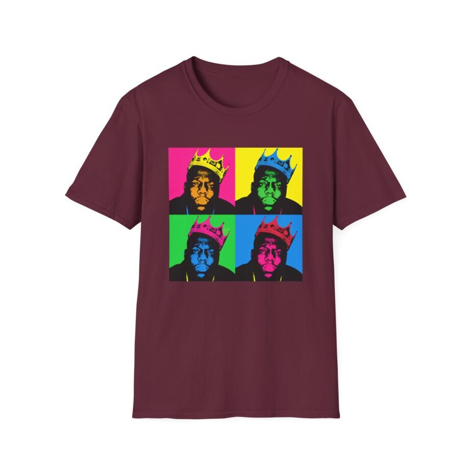 Biggie Smalls Crown Pop Art Unisex Softstyle T-Shirt