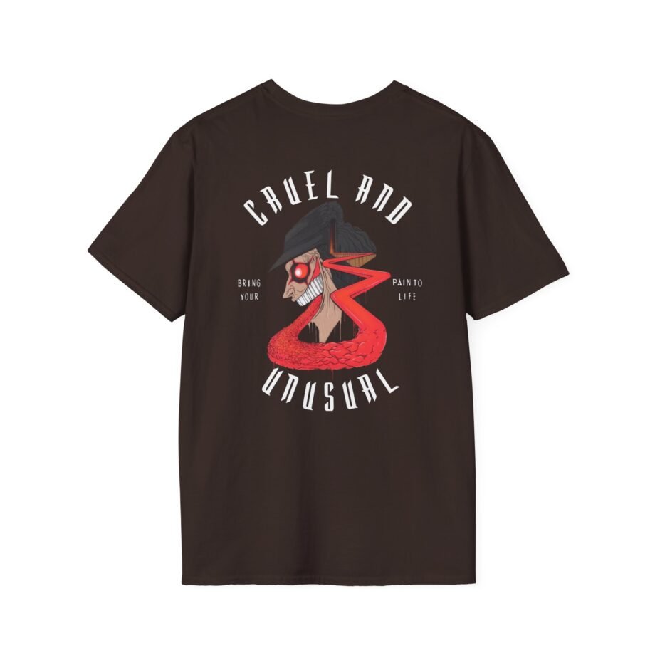 Avatar Band Cruel and Unusual Left Chest Unisex Softstyle T-Shirt