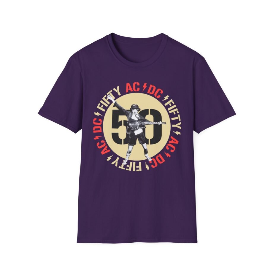 Acdc Angus 50 Years Unisex Softstyle T-Shirt