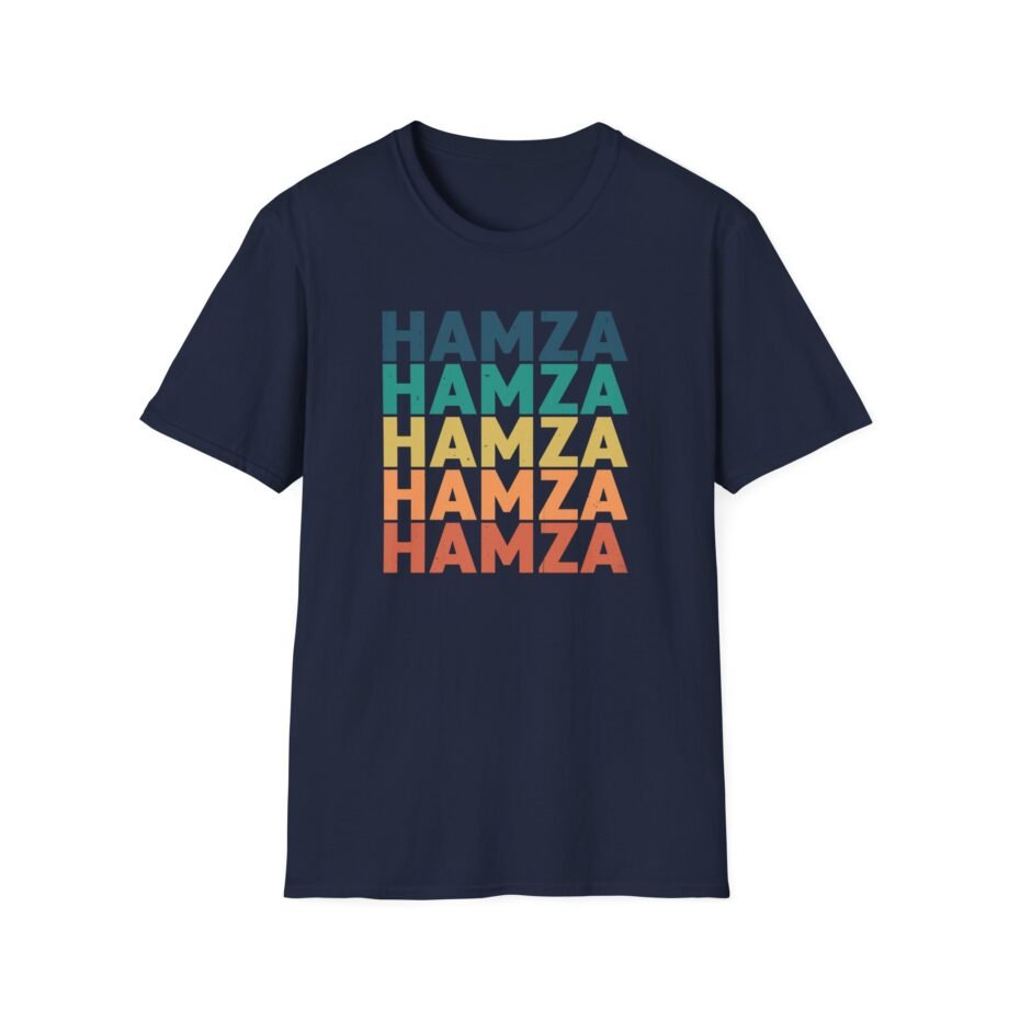 Hamza Name Unisex Softstyle T-Shirt
