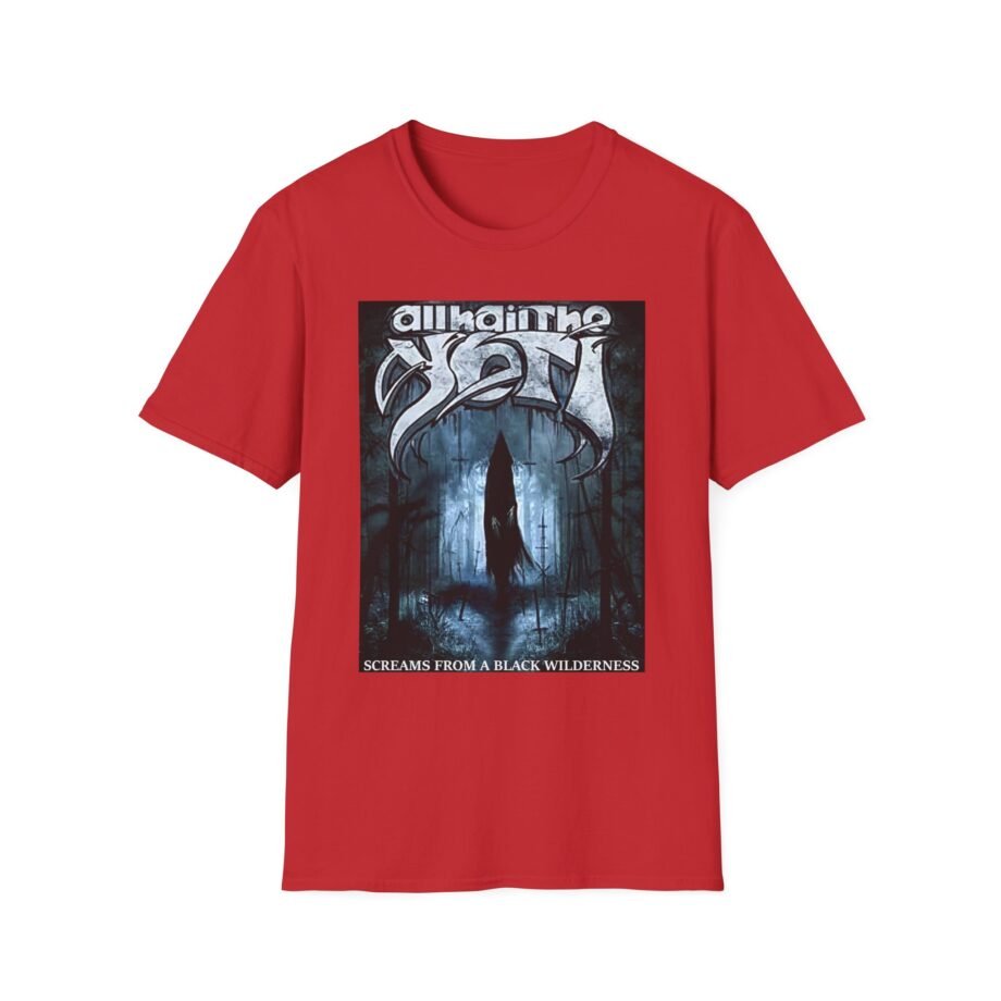 All Hail the Yeti Screams From a Black Wilderness Unisex Softstyle T-Shirt