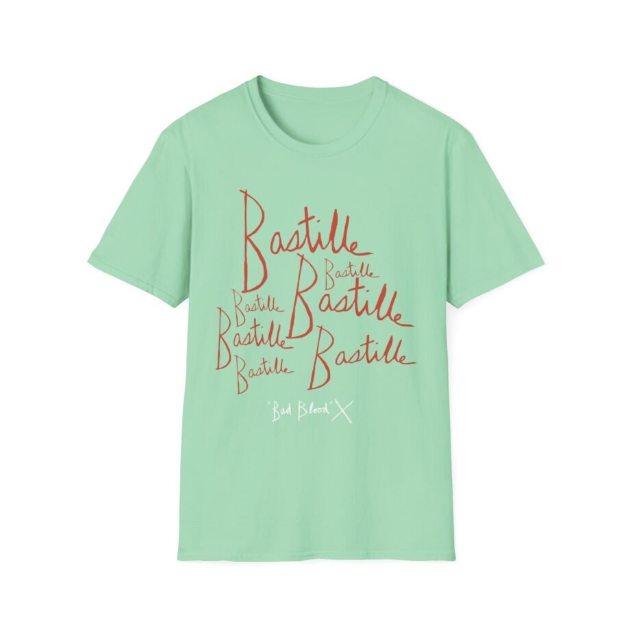 Bastille Bad Blood Handwriting Unisex Softstyle T-Shirt