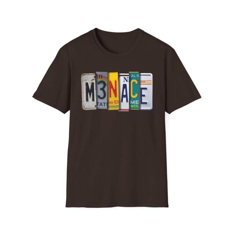 Kanel Joseph Menace License Plate Unisex Softstyle T-Shirt