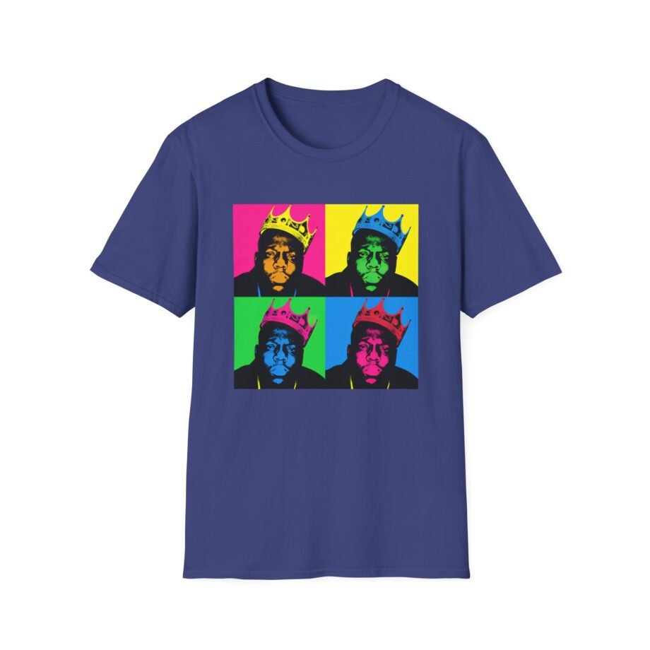 Biggie Smalls Crown Pop Art Unisex Softstyle T-Shirt
