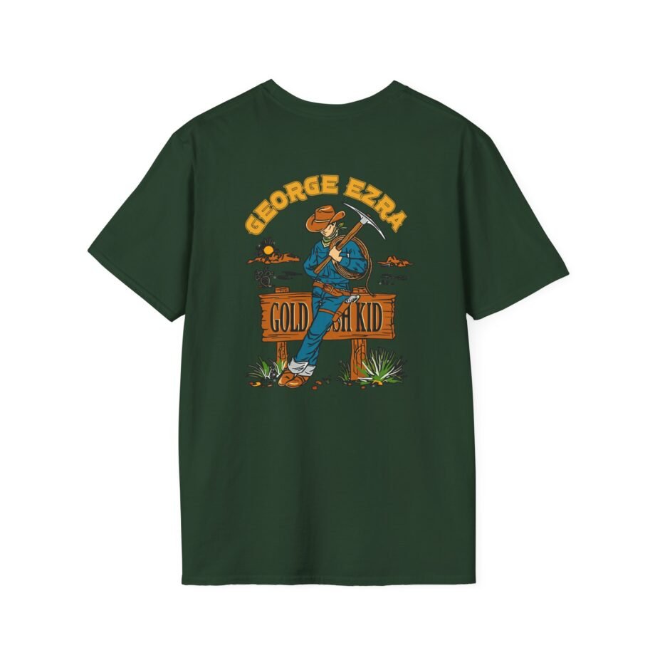 George Ezra Leaning Gold Rush Kid Unisex Softstyle T-Shirt