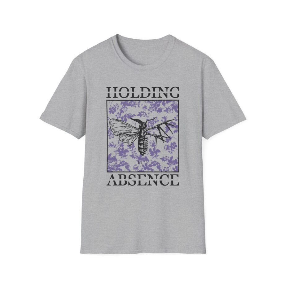 Holding Absence Floral Moth Unisex Softstyle T-Shirt