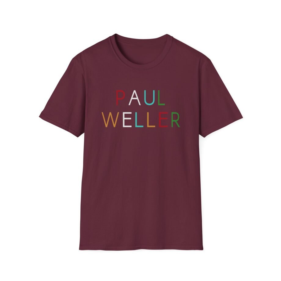 Paul W Multicolour Logo Unisex Soft-style T-shirt