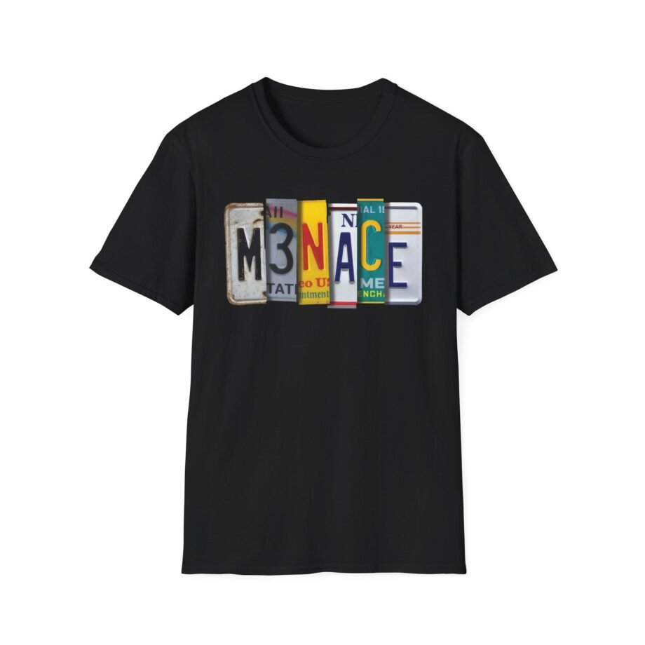 Kanel Joseph Menace License Plate Unisex Softstyle T-Shirt