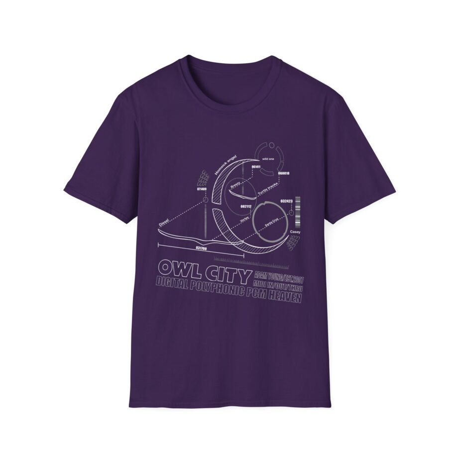 Owl City Schematic Unisex Soft-style T-shirt