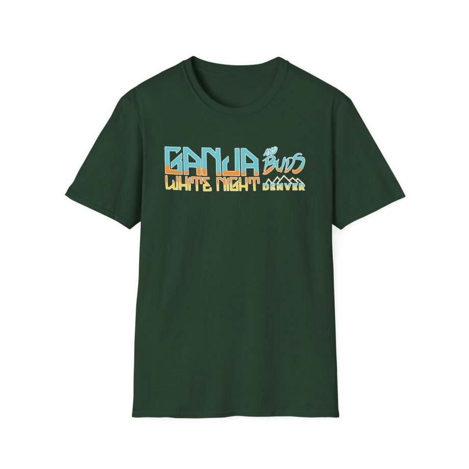 Ganja White Night Gwn & Buds Unisex Softstyle T-Shirt