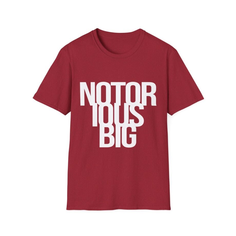 Biggie Smalls the Notorious B.i.g. Biker Unisex Softstyle T-Shirt