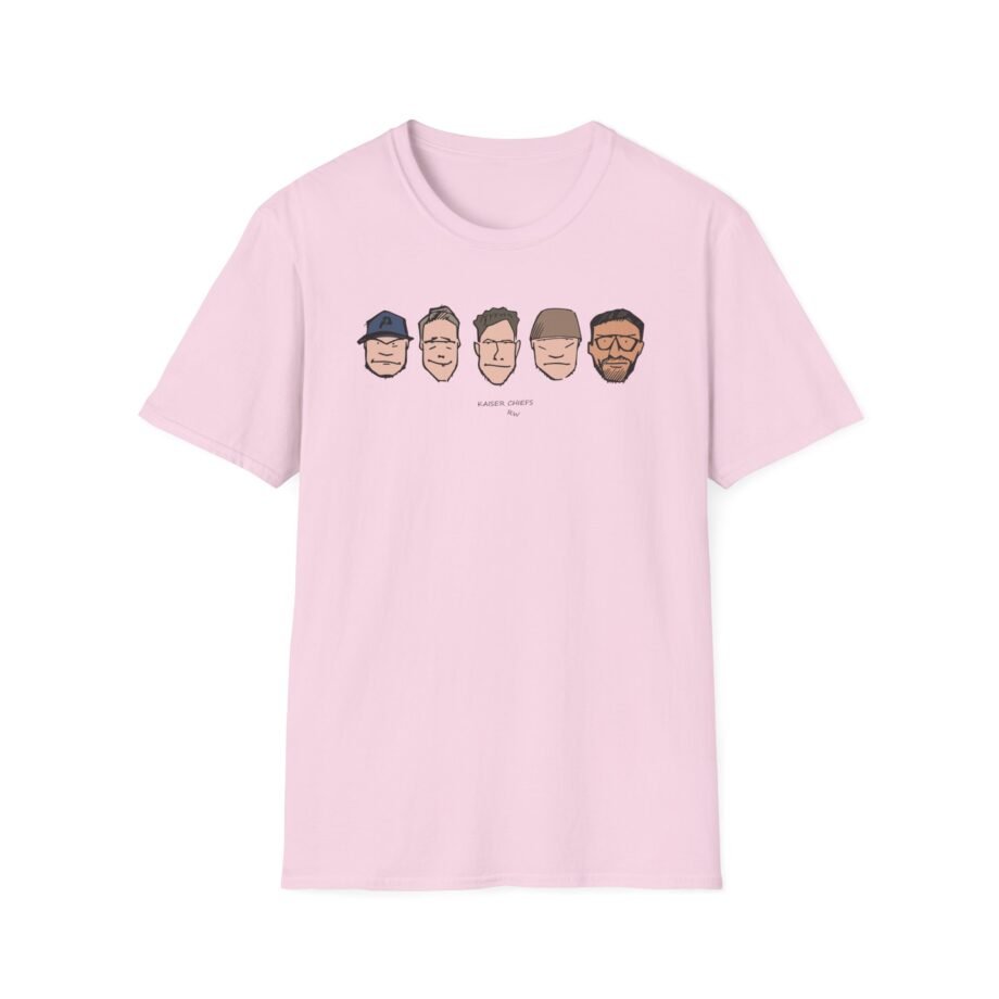 Kaiser Chiefs Cartoon Faces Unisex Softstyle T-Shirt