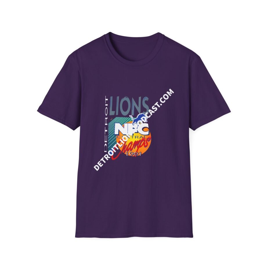 Detroit Lions 1991 Nfc Central Champ Unisex Softstyle T-Shirt