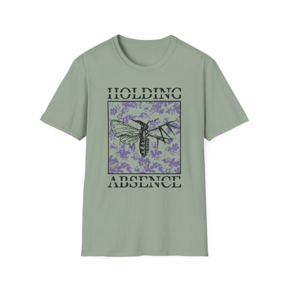 Holding Absence Floral Moth Unisex Softstyle T-Shirt