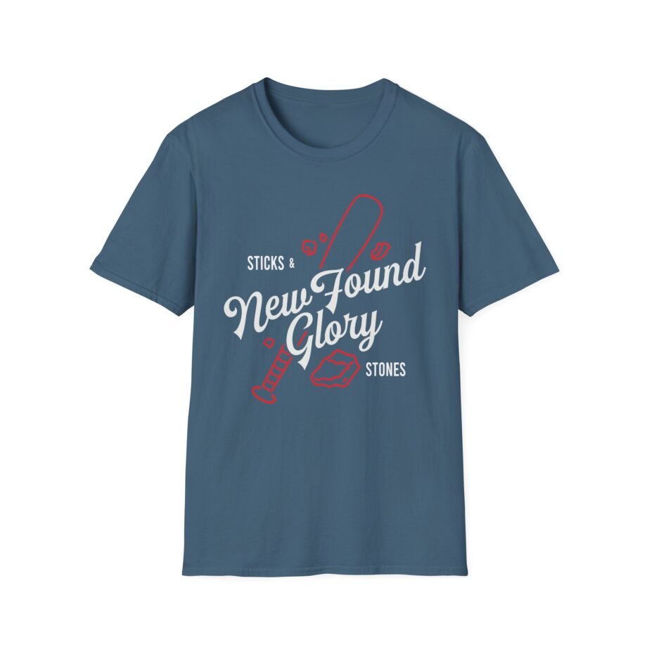New Found Glory Sticks and Stones Baseball Unisex Softstyle T-Shirt