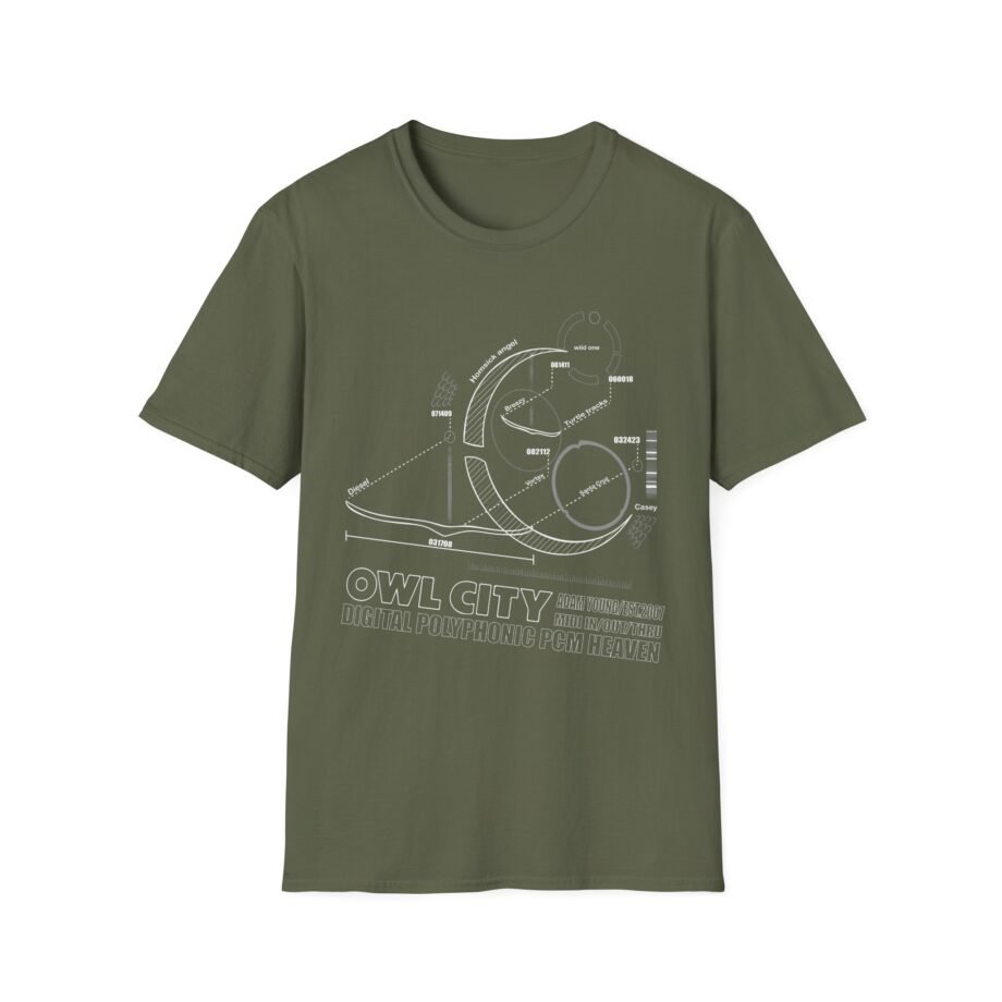 Owl City Schematic Unisex Soft-style T-shirt