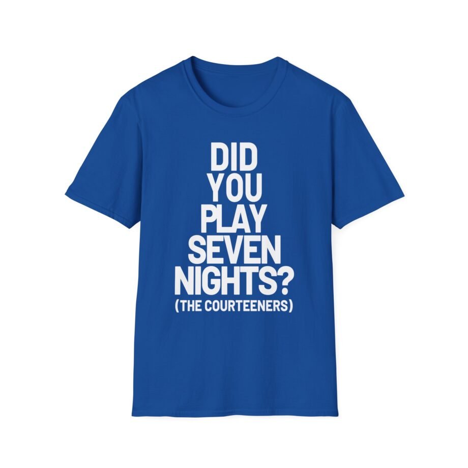 Courteeners Did You Play Seven Nights Unisex Softstyle T-Shirt