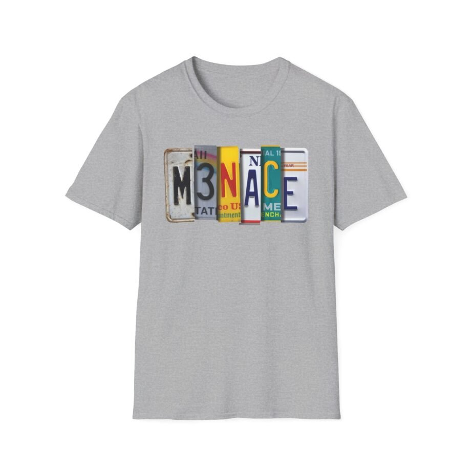 Kanel Joseph Menace License Plate Unisex Softstyle T-Shirt