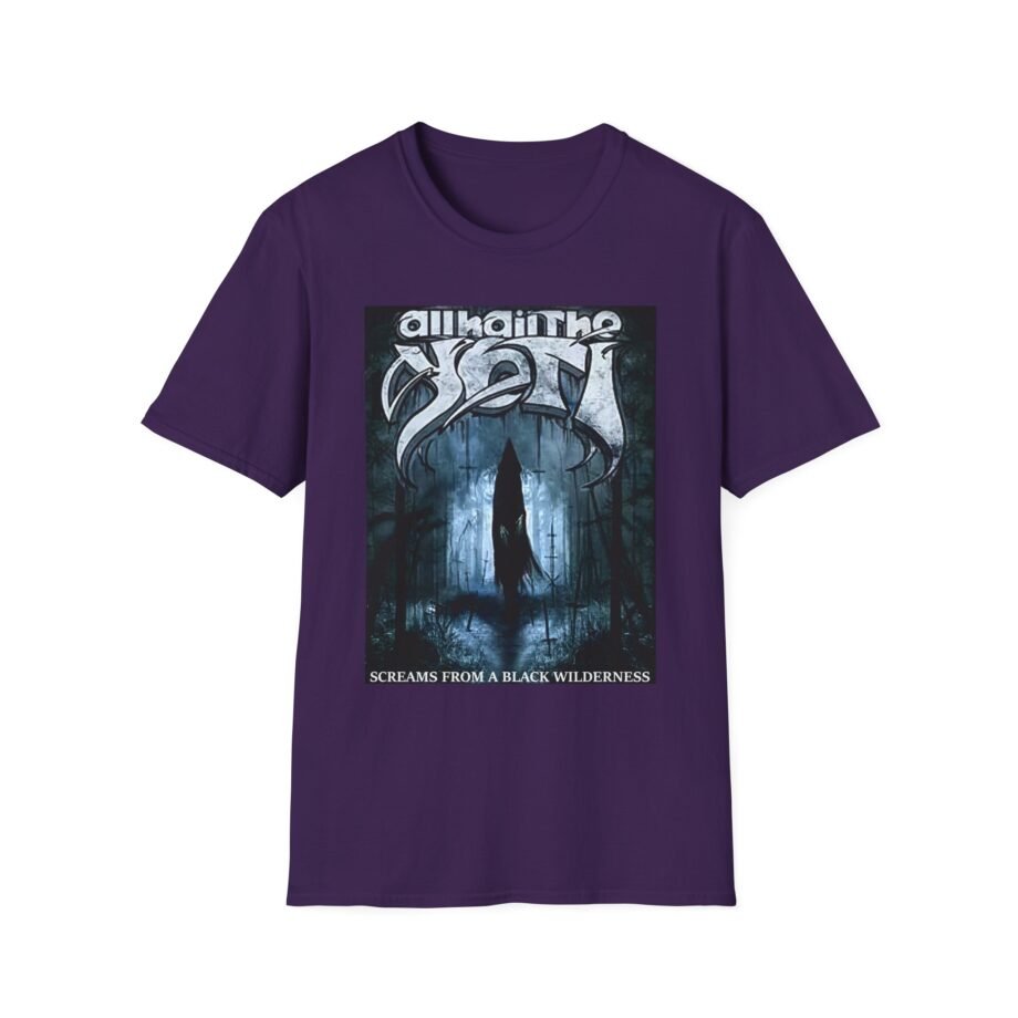 All Hail the Yeti Screams From a Black Wilderness Unisex Softstyle T-Shirt