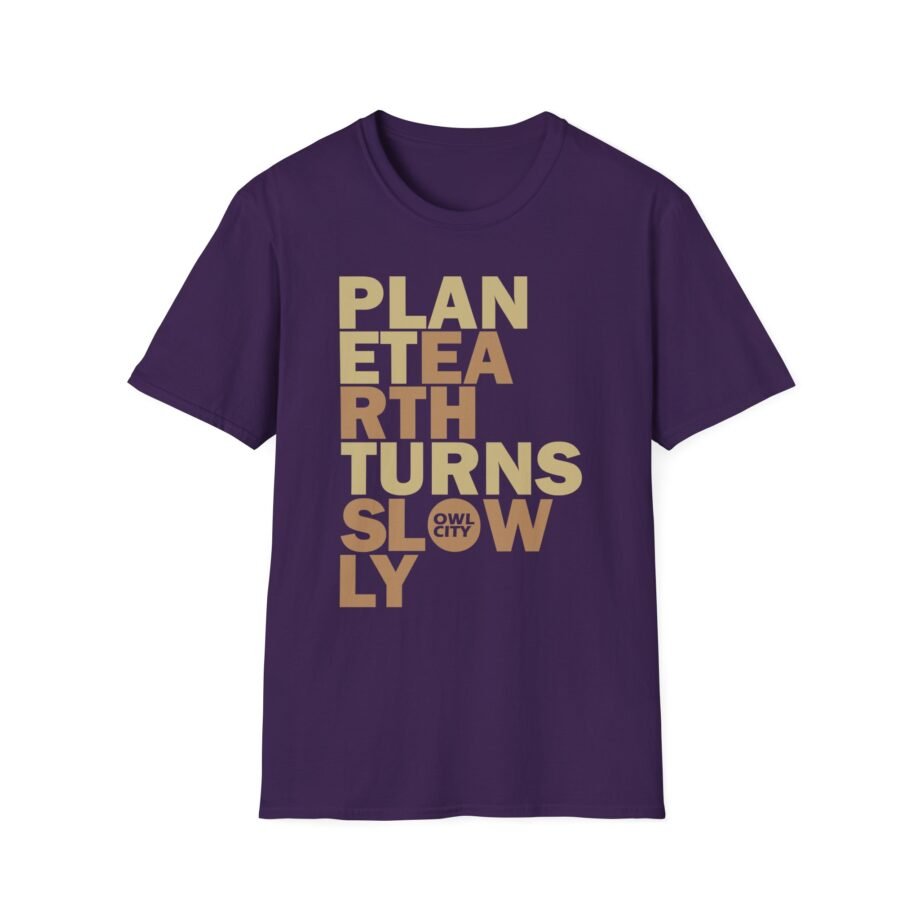 Owl City Planet Earth Turns Slowly Unisex Softstyle T-shirt