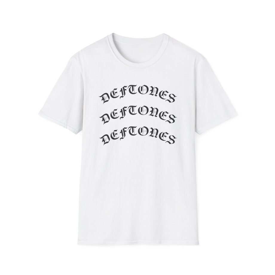 Deftones Gothic Logo Unisex Softstyle T-Shirt