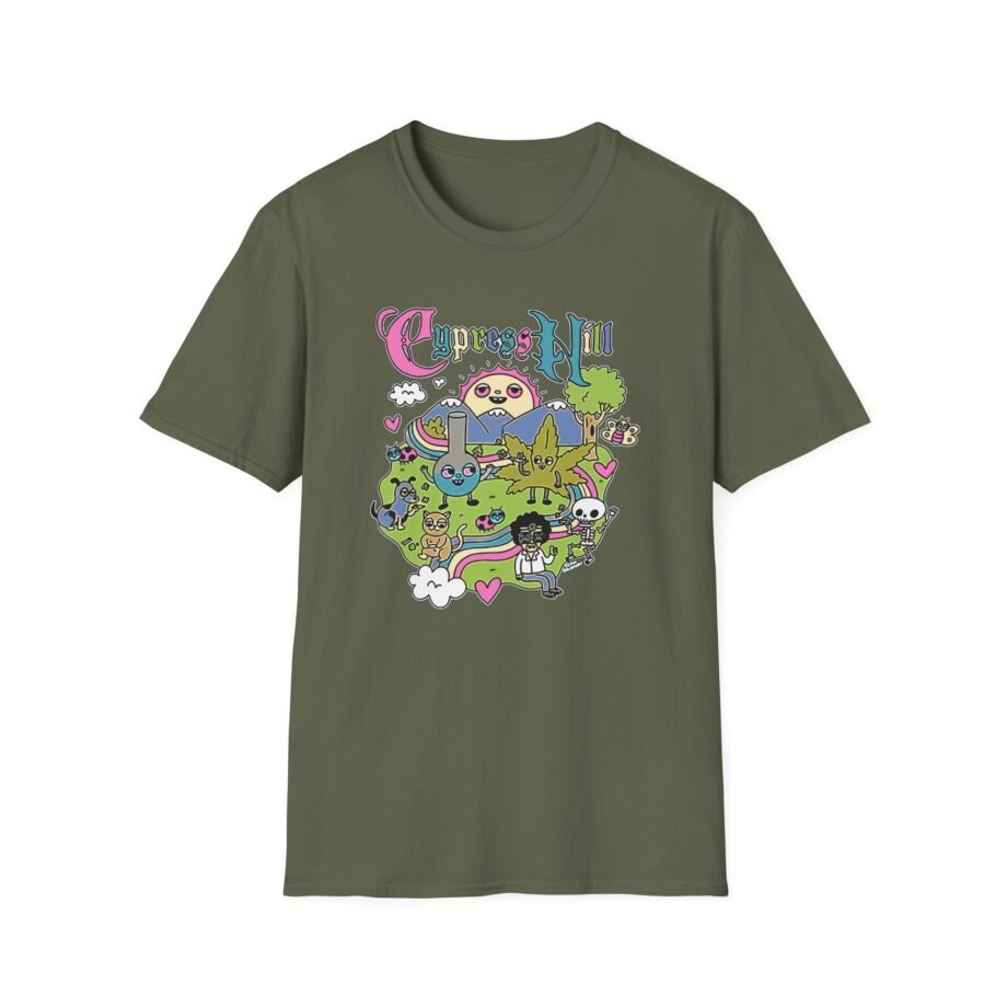 Cypress Hill Happy Time by Sean Solomon Unisex Softstyle T-Shirt