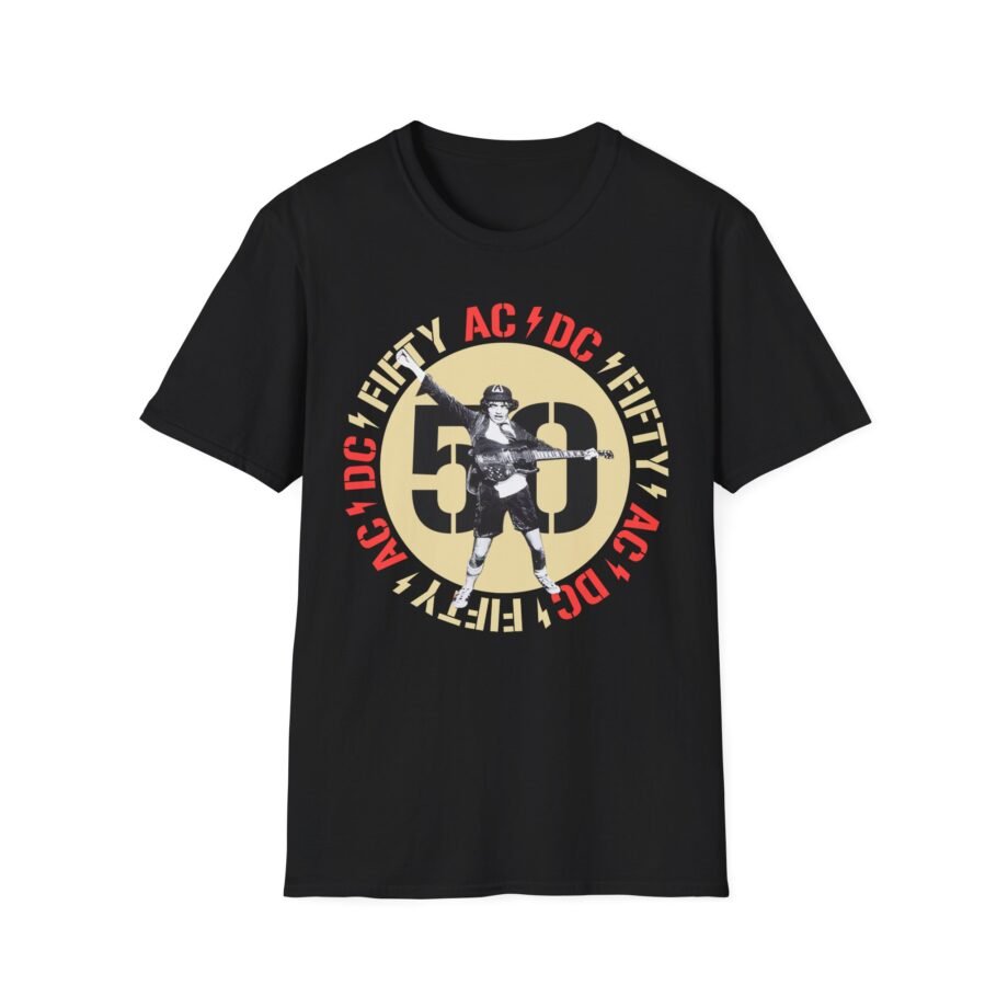 Acdc Angus 50 Years Unisex Softstyle T-Shirt