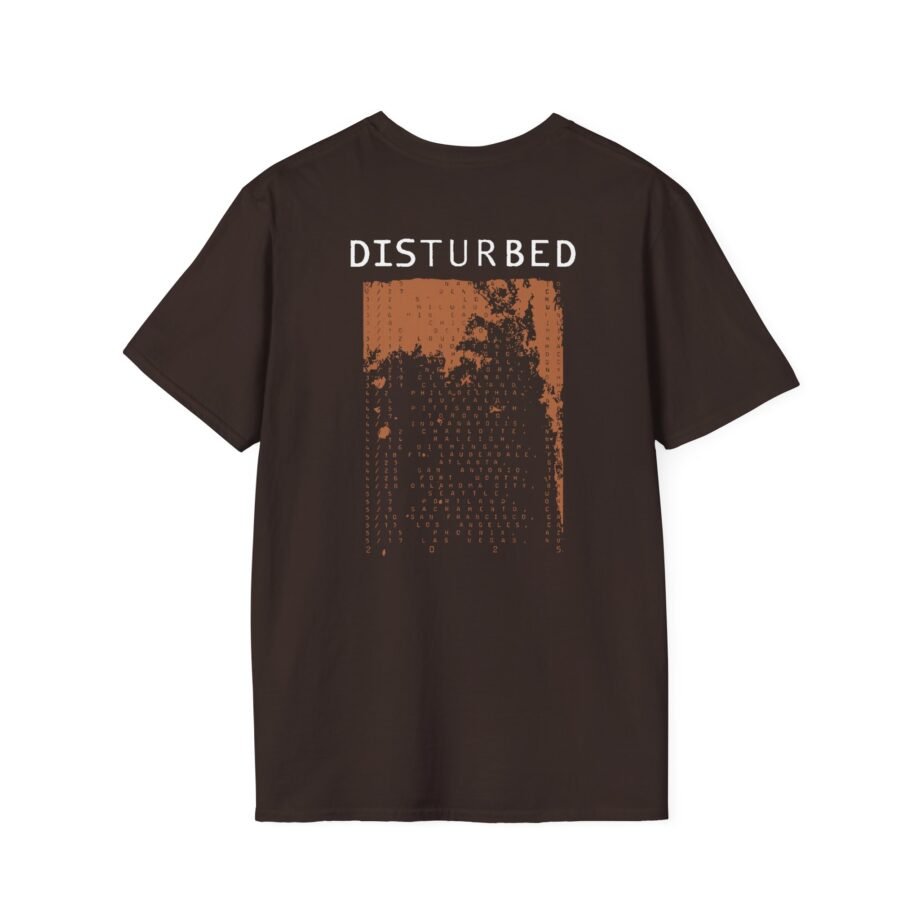 Disturbed Numb the Sickness Tour Unisex Softstyle T-Shirt