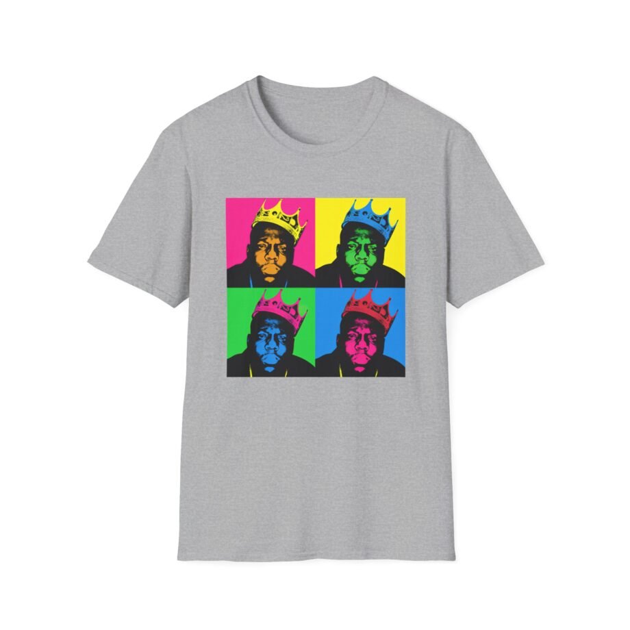 Biggie Smalls Crown Pop Art Unisex Softstyle T-Shirt