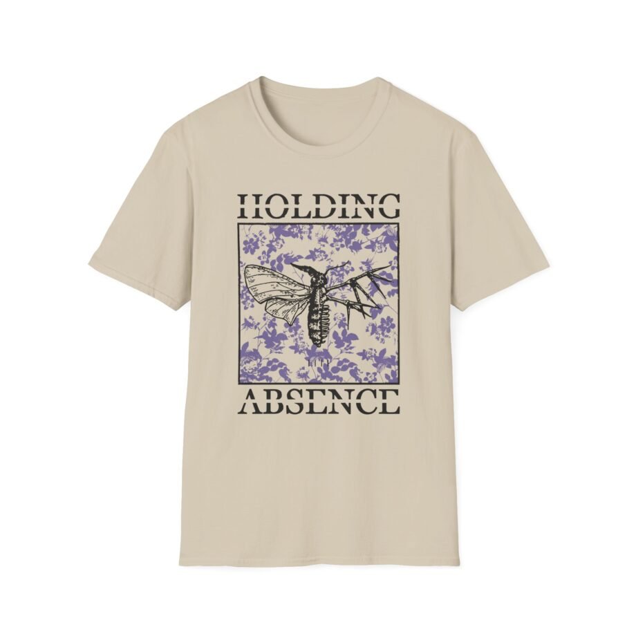 Holding Absence Floral Moth Unisex Softstyle T-Shirt
