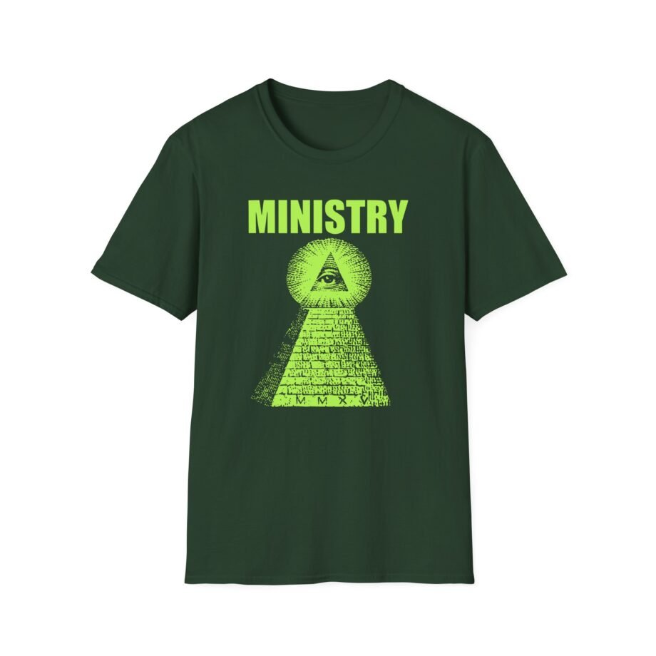 Ministry Glow-in-the-dark Pyramid Unisex Softstyle T-Shirt